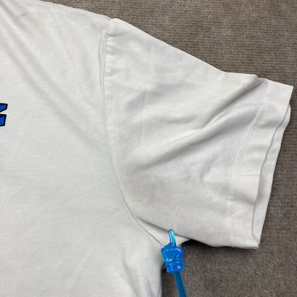 Nike Shirt White Dri fit Just Do It Gym Athletic Men’s Size Large - Picture 6 of 15